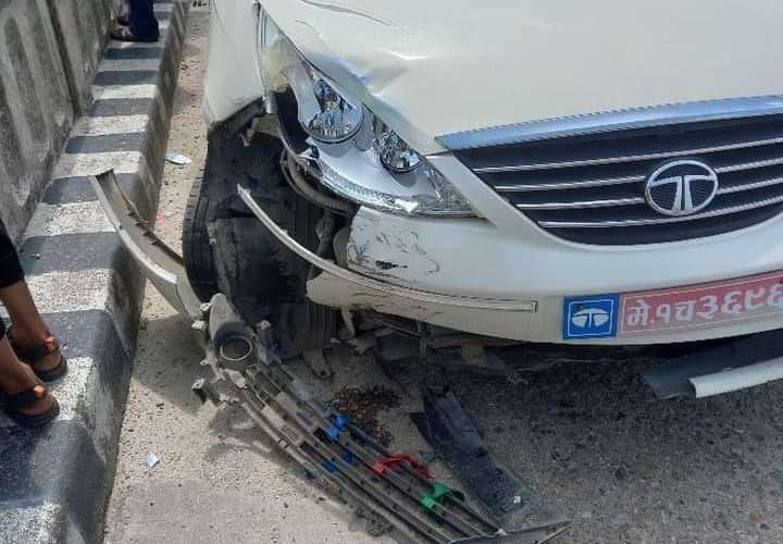 बिरिङ पुलमा सवारी दुर्घटना, एक ब्यक्ति घाइते