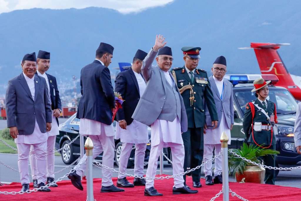 प्रधानमन्त्री ओली आज चीन भ्रमणमा जाँदै