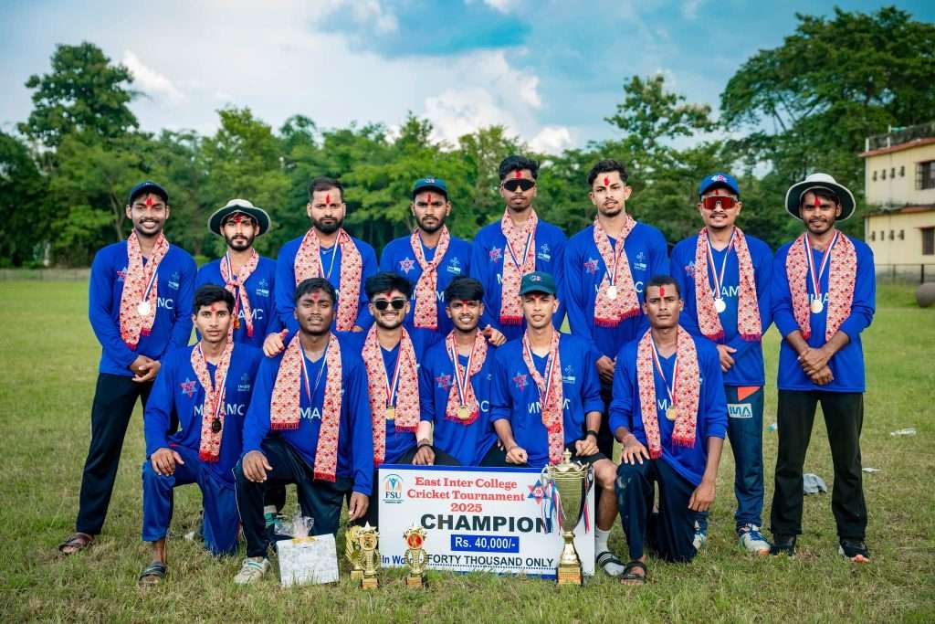 ईस्ट इन्टरकलेज टि – ट्वान्टी क्रिकेट प्रतियोगिताको उपाधि  महेन्द्र मोरङ  विराटनगरलाई