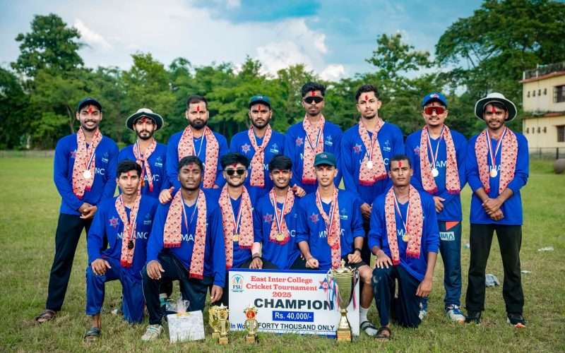 ईस्ट इन्टरकलेज टि – ट्वान्टी क्रिकेट प्रतियोगिताको उपाधि महेन्द्र मोरङ विराटनगरलाई